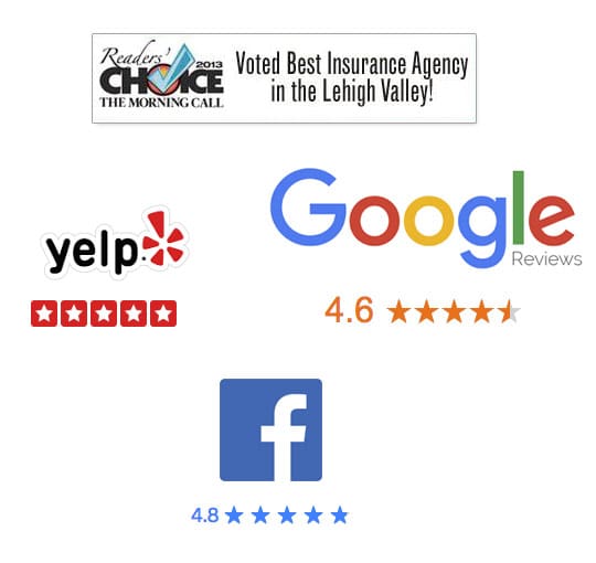 We average 4.9 stars on Google, Facebook, Yelp and Reader's Choice.